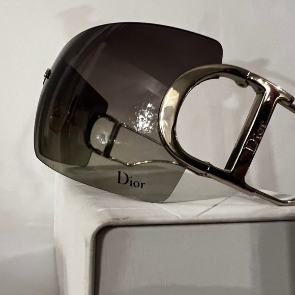 Vintage Christian Dior DIORLY 2 Shield SUNGLASSES CASE POUCH CARD Y2K Galliano - Picture 7 of 11